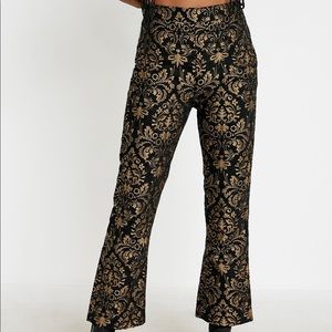 UO Nicky Jacquard Flare Trousers